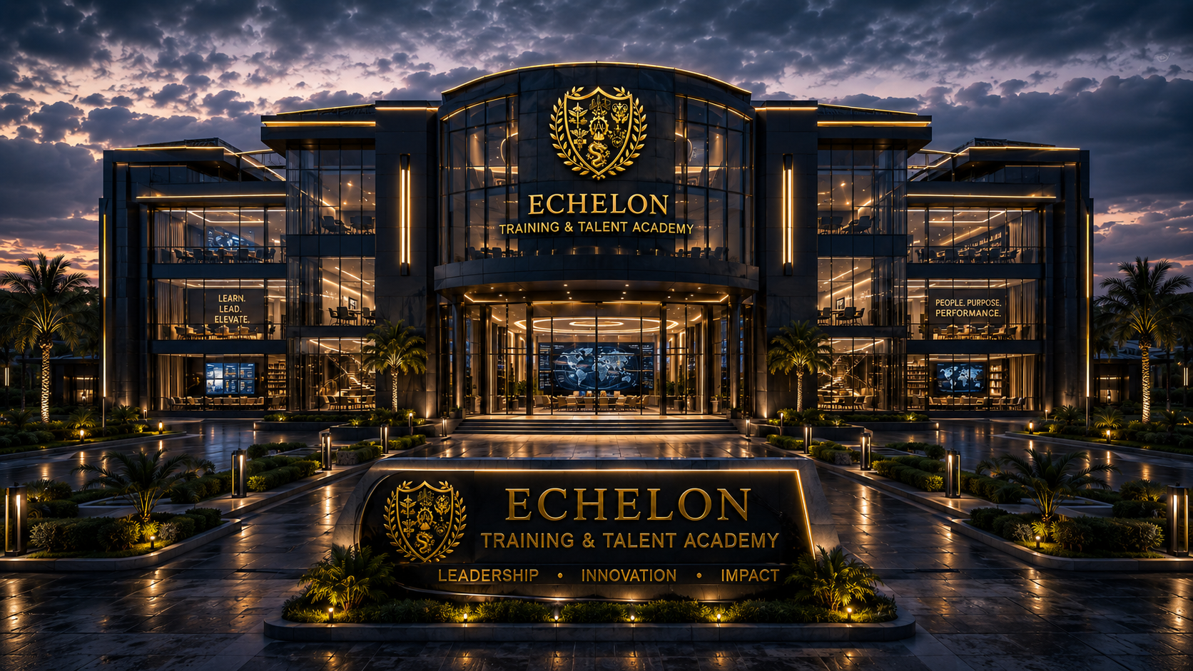 Echelon Training & Talent Academy — concept render