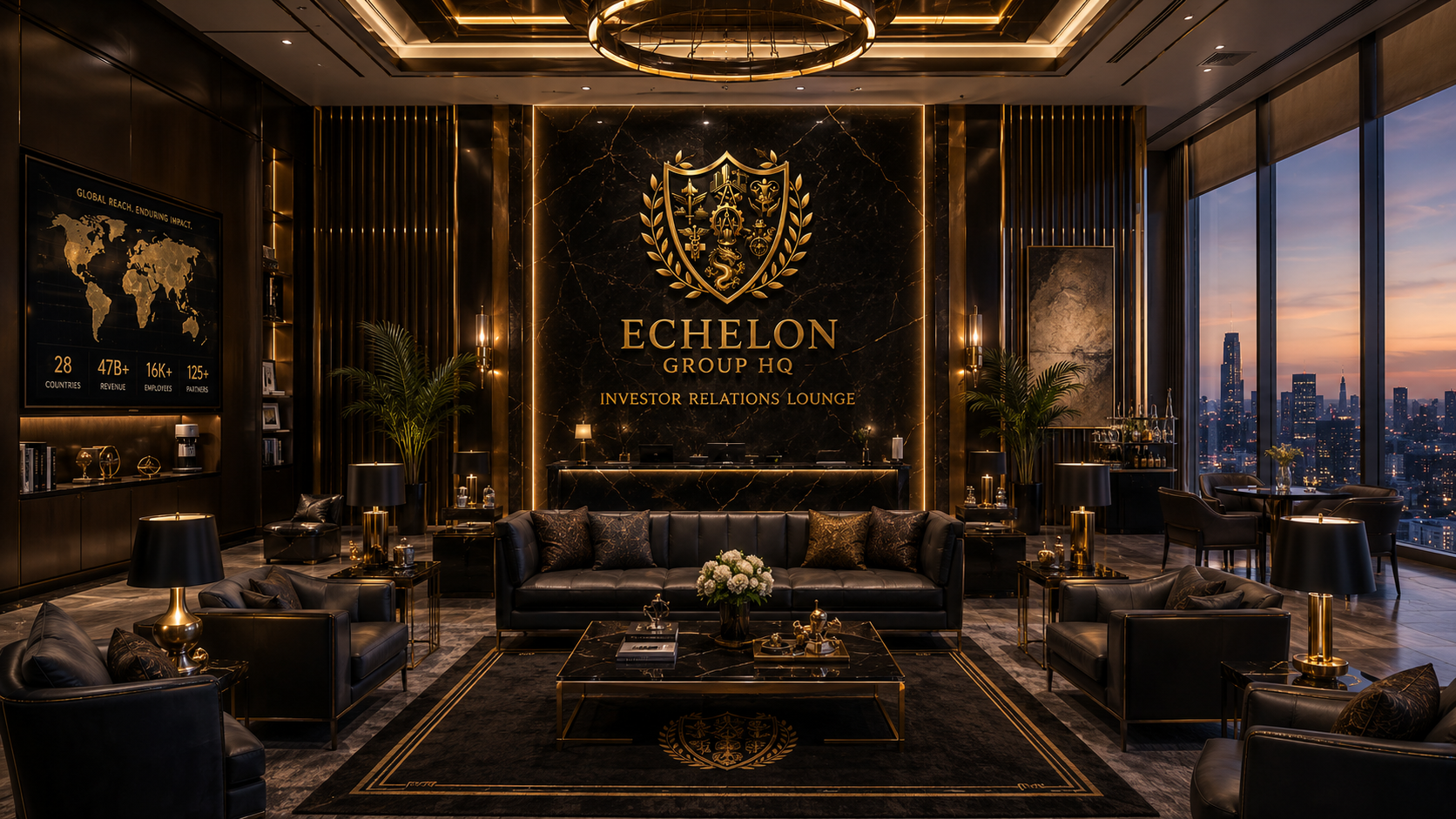 Echelon Investor Relations Lounge — concept render