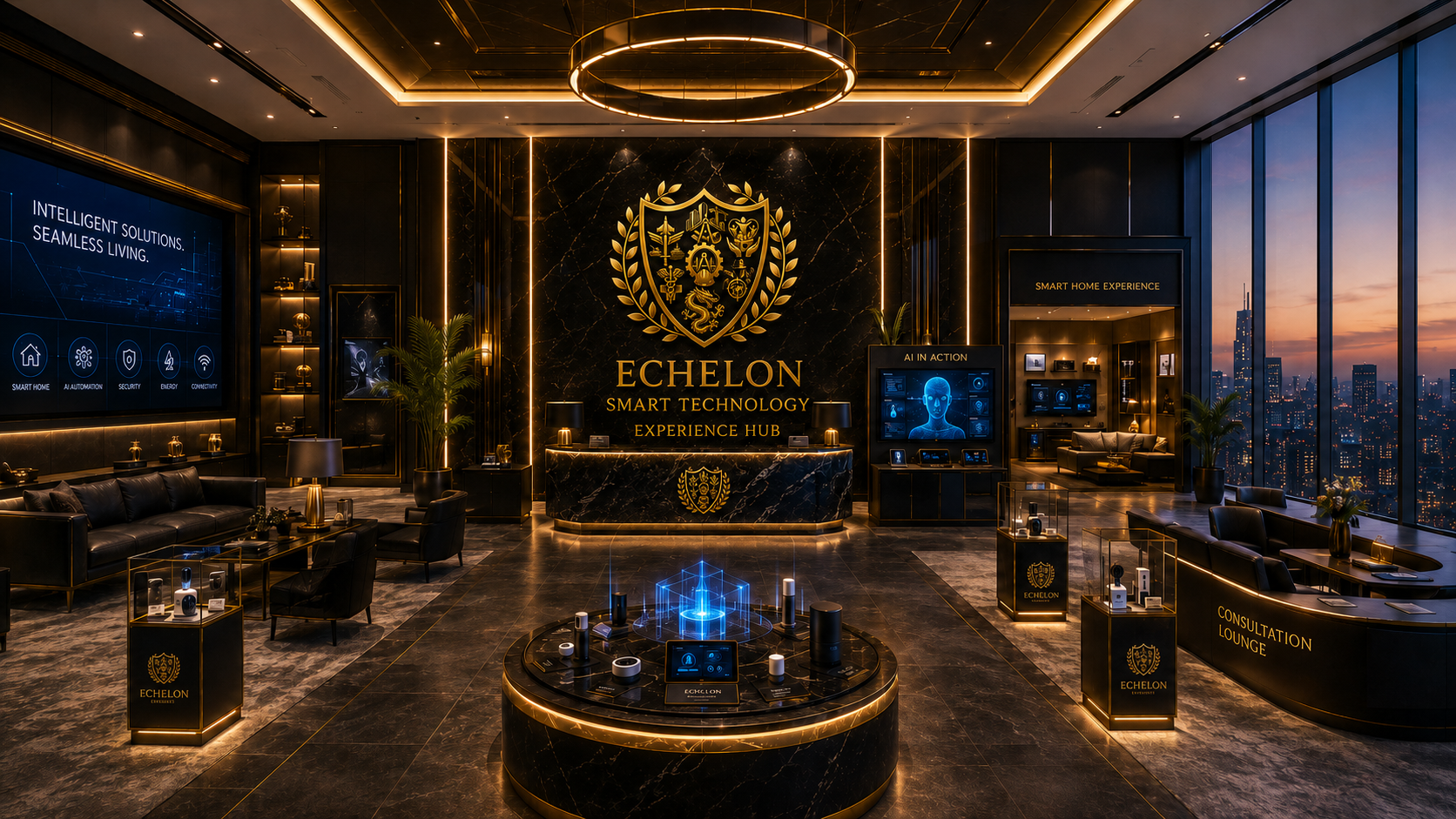 Echelon Smart Technology Experience Hub — concept render